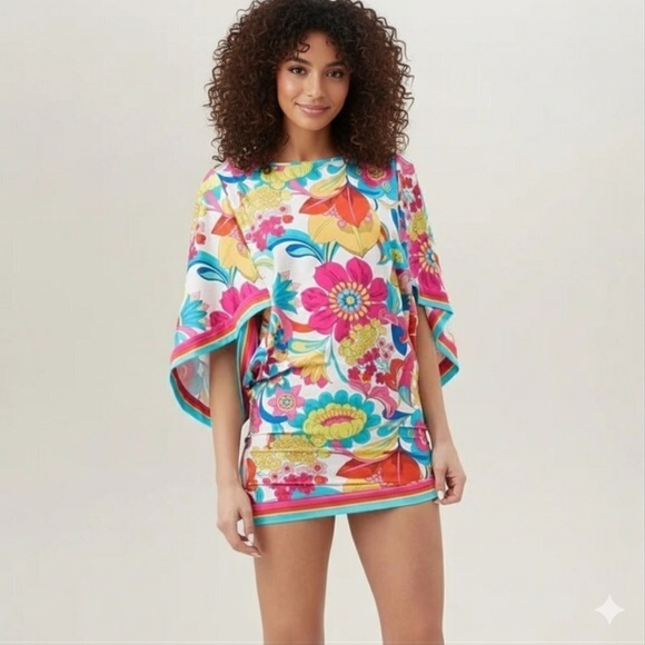 Trina Turk Dresses & Skirts - Trina Turk NWT Fontaine Dress Top Tunic Cover Up - great stretch Size L